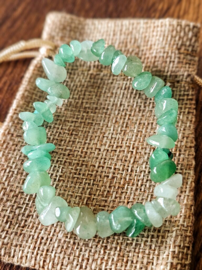 bracelet en aventurine verte